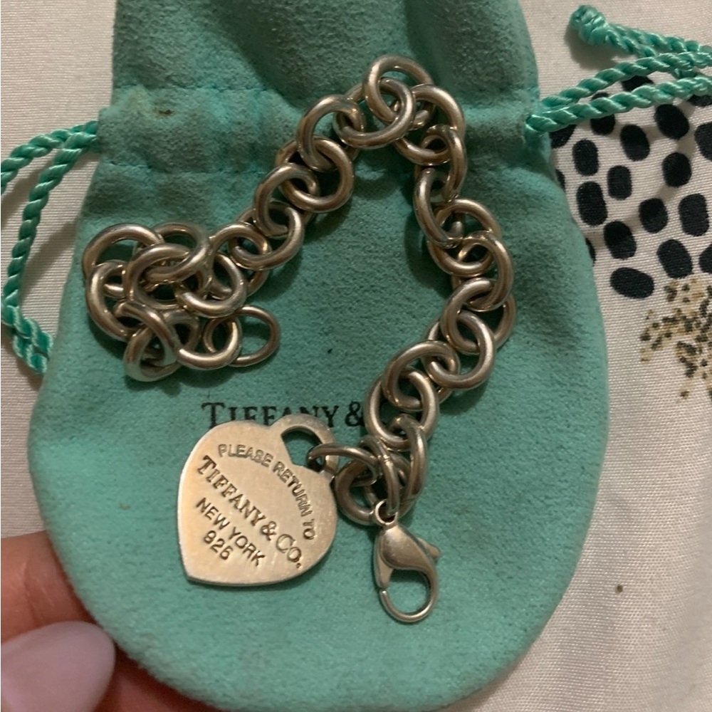 Tiffany & Co. RTT Heart Tag Charm Bracelet